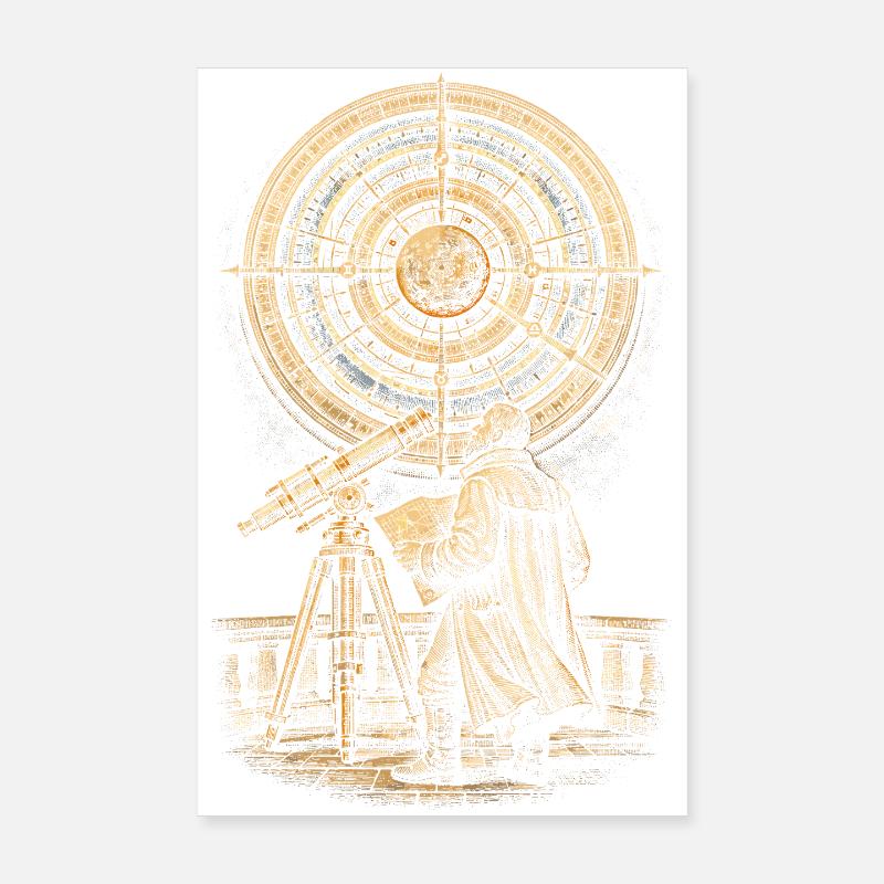 Astronomie Astronom Star Chart Poster 20x30 cm