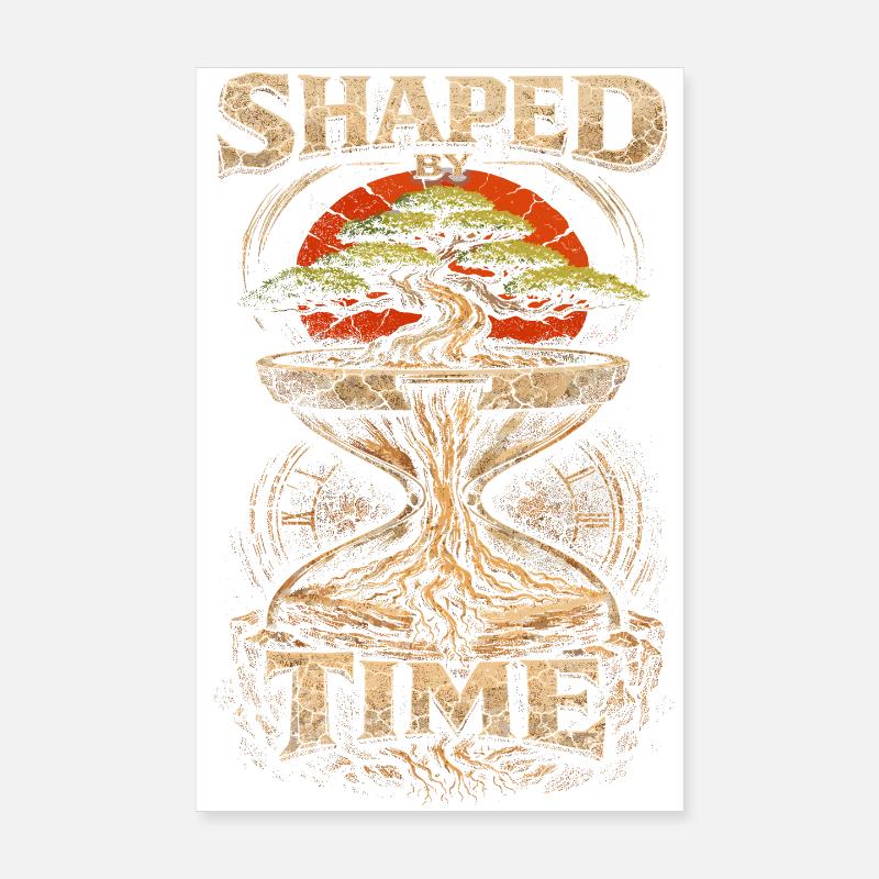 Bonsai Tree Shaped By Time Poster 8" x 12" (20x30 cm)