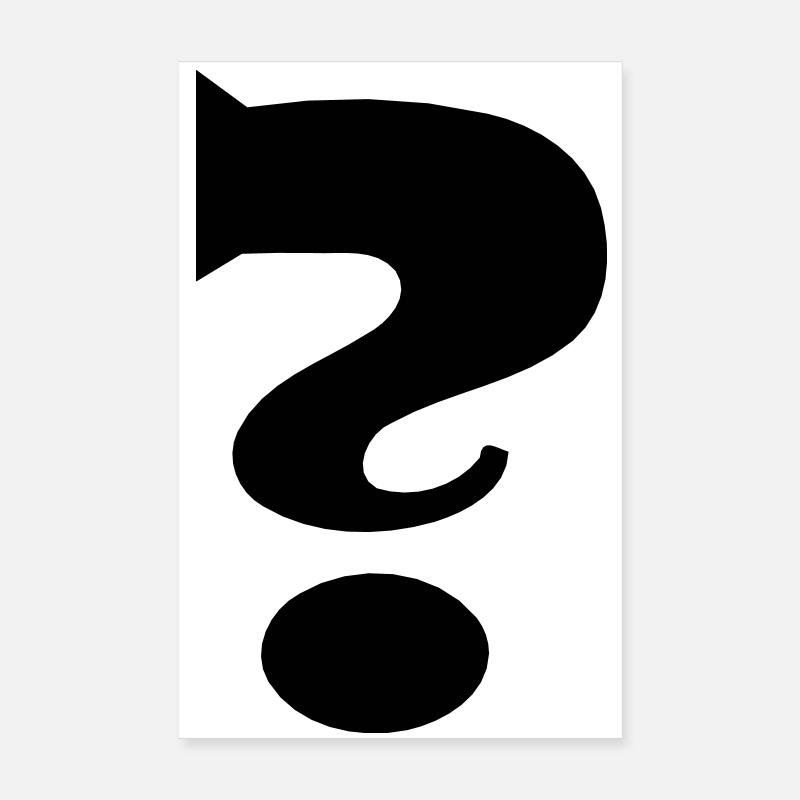 Point d'interrogation Poster 20 x 30 cm