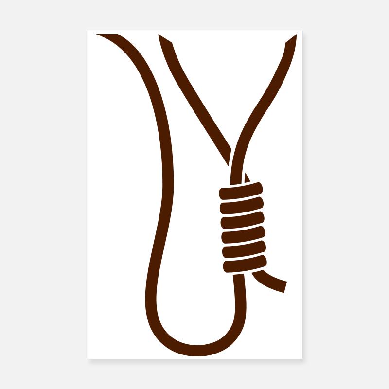 Noose - gallows - stag party Poster 8" x 12" (20x30 cm)