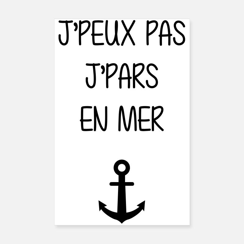 Marin / Marine / Bâteau / Ancre / Mer Poster 20 x 30 cm