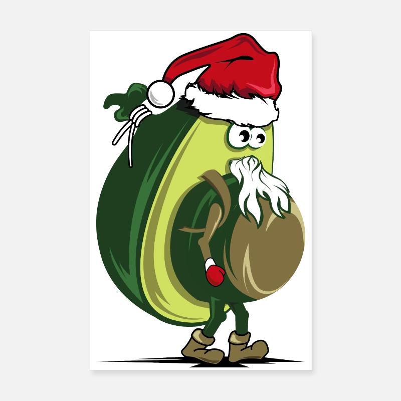 Noël Noël - 2019 Avocado Bio drôle Poster 20 x 30 cm