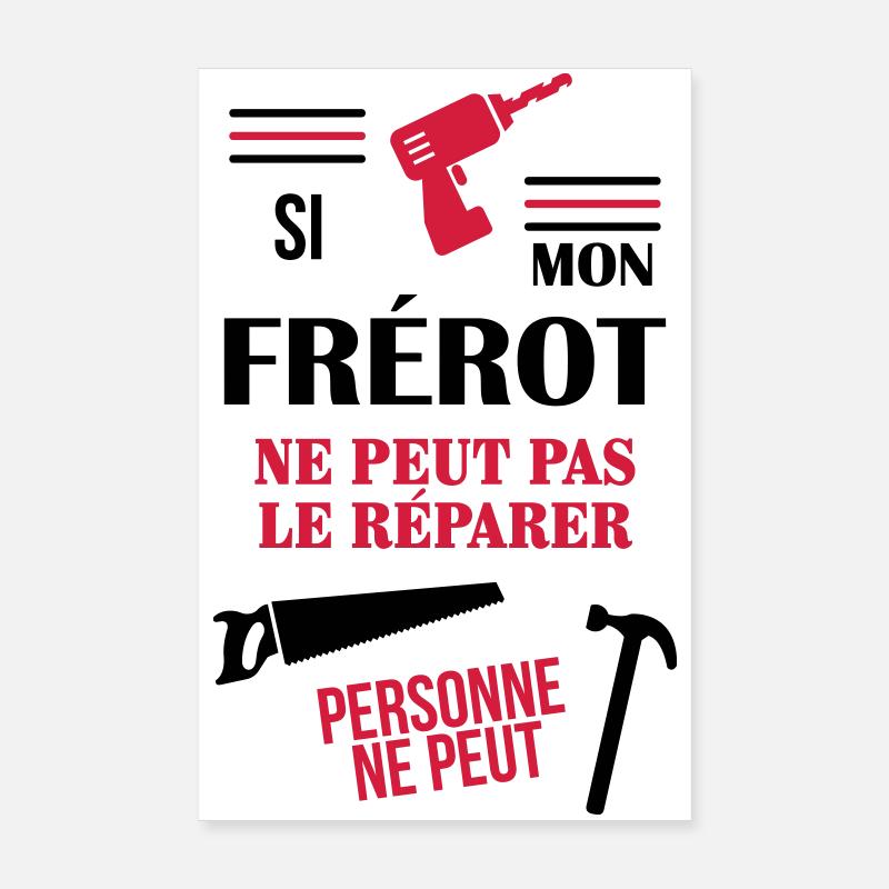 Frère Frangin Frere Naissance Bébé Frérot Poster 20 x 30 cm