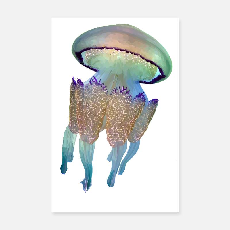 Jellyfish Poster 8" x 12" (20x30 cm)