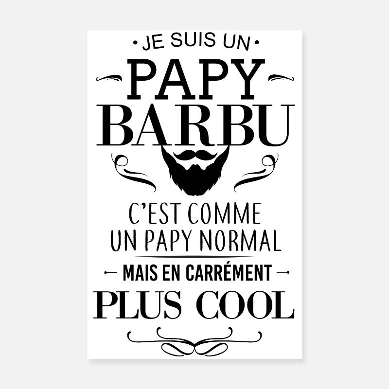Papy Barbu Poster 20 x 30 cm