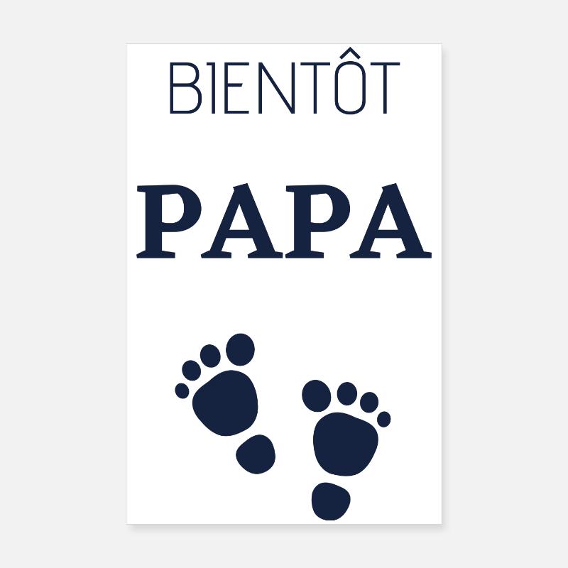 Bientôt papa Poster 20 x 30 cm