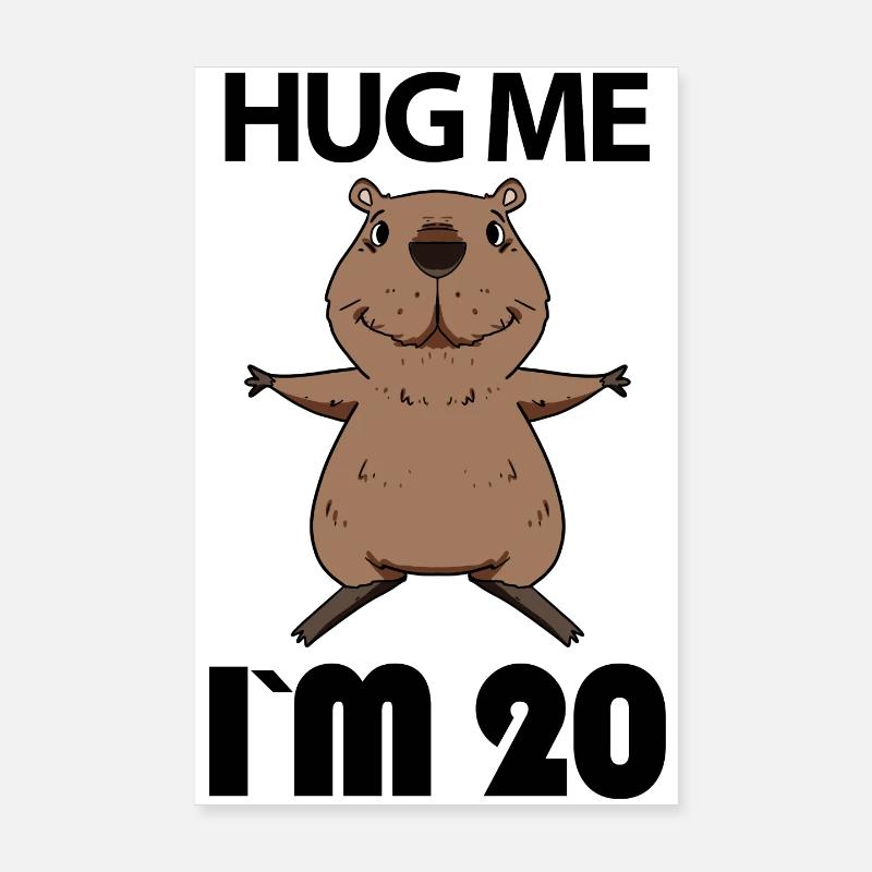 20 Geburtstag - 20 Jahre - Umarmung Poster 20x30 cm