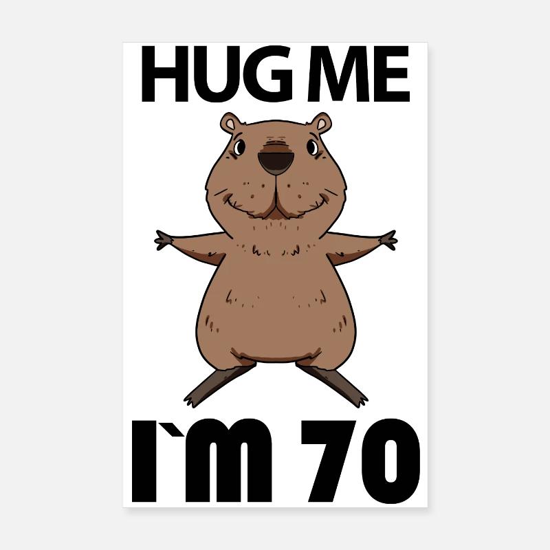 70 ans - 70 ans - Câlin Poster 20 x 30 cm