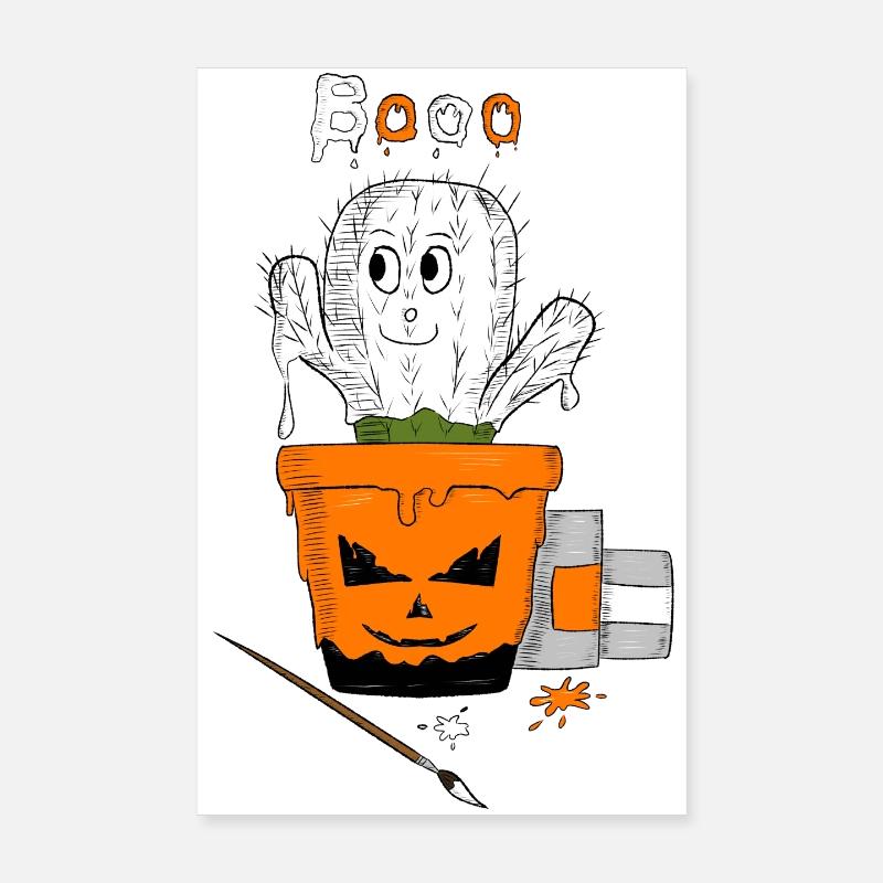 Cactus d’Halloween Poster 20 x 30 cm