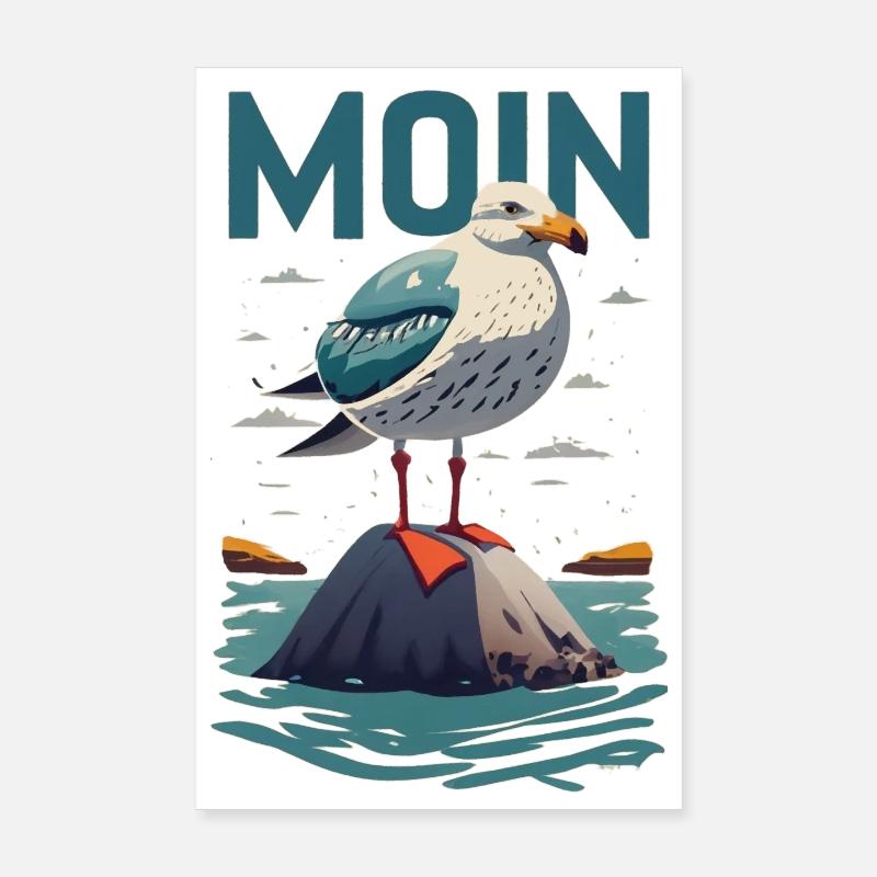 Moin Moin Poster 20x30 cm