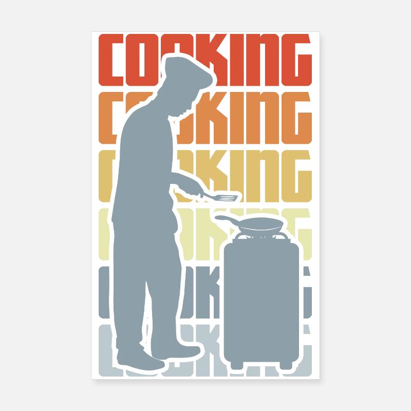 Vintage Kochen Poster 20x30 cm
