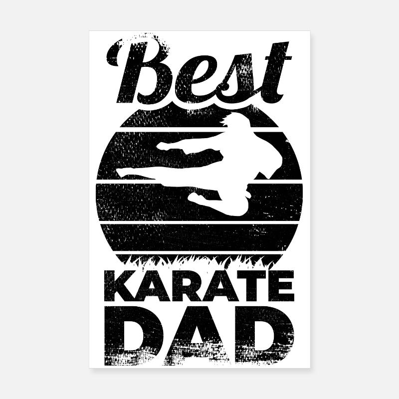 Karate Papa Poster 20x30 cm