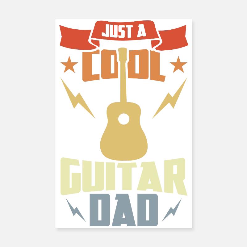 Guitar Dad Poster 8" x 12" (20x30 cm)