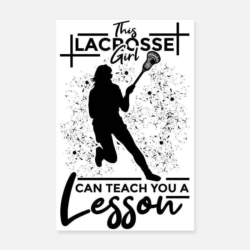 Joueur de crosse Poster 20 x 30 cm