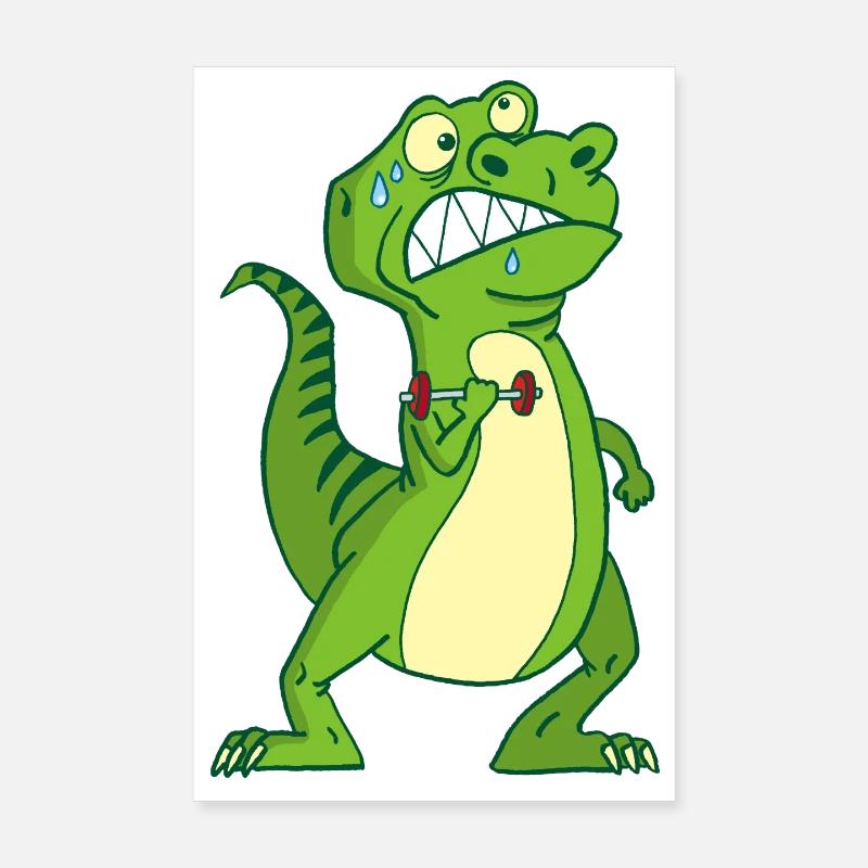Kräftiger Dinosaurier Poster 20x30 cm