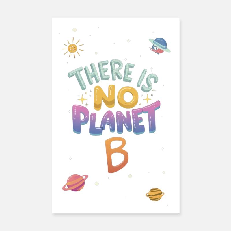Pas de planète B cosmique Poster 20 x 30 cm