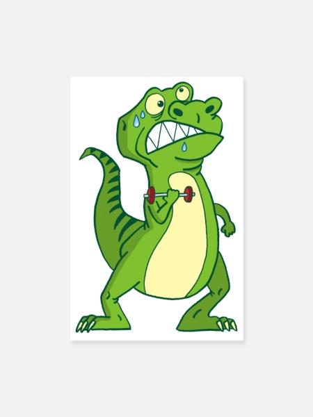 The strength of the tyrannosaurus rex - Poster 8" x 12" (20x30 cm) - white