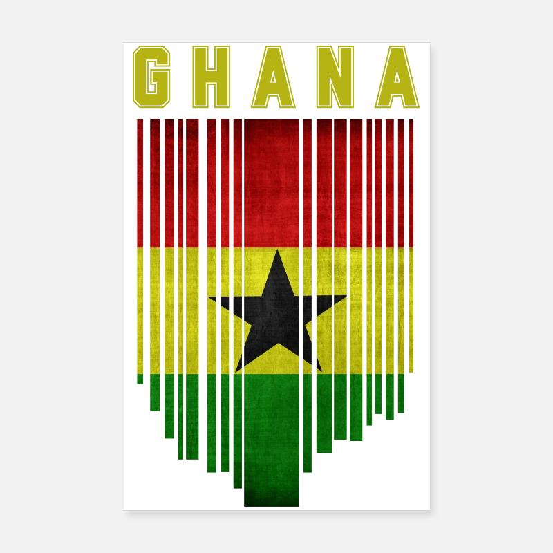Drapeau du Ghana, fierté ghanéenne Poster 20 x 30 cm