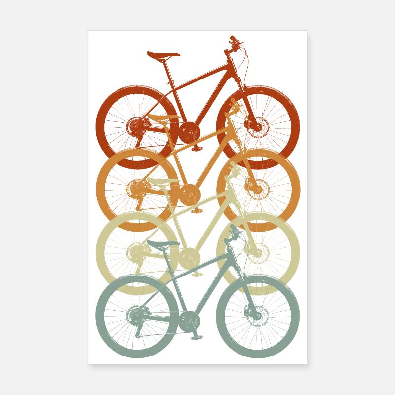Vélo rétro vintage : une célébration du cyclisme Poster 20 x 30 cm