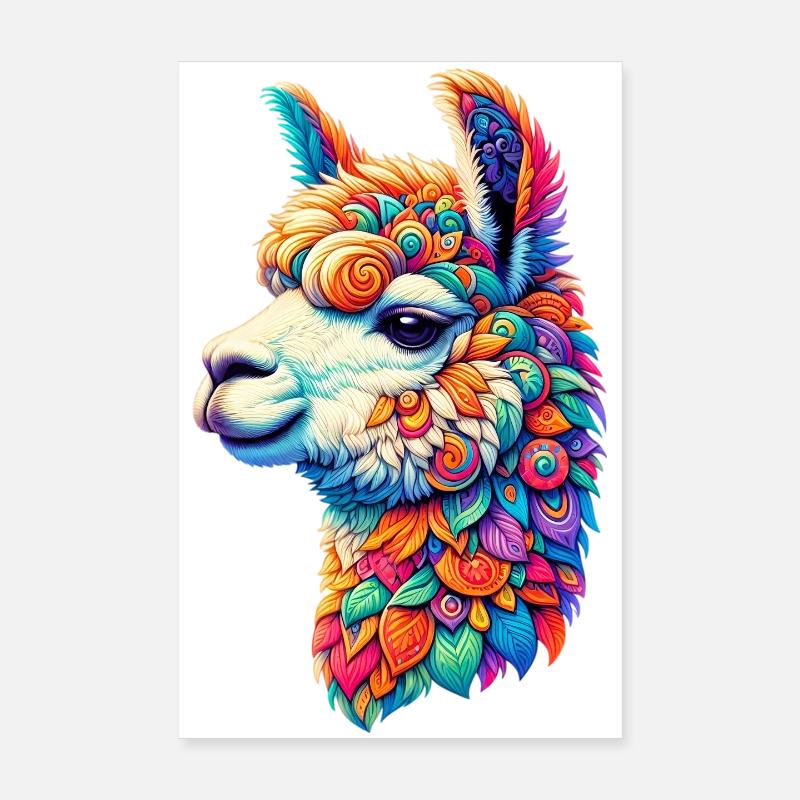 Alpaka Poster 20x30 cm