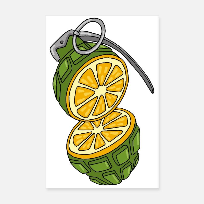 Tarnung einer Orange Poster 20x30 cm