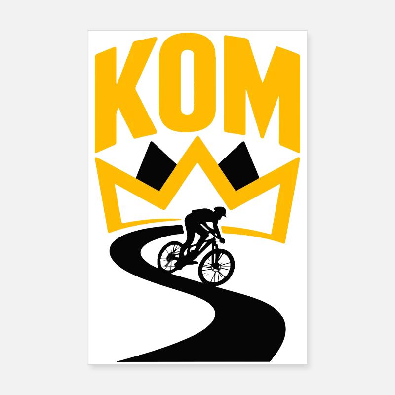 KOM – Segment de sentier de montée de vélo de VTT Korona Poster 20 x 30 cm