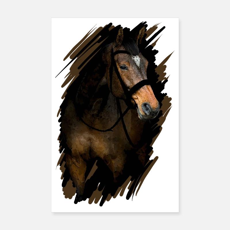 Pferd Poster 20x30 cm