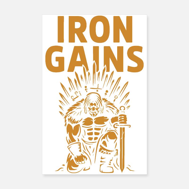 Guerrier Iron Gains Poster 20 x 30 cm