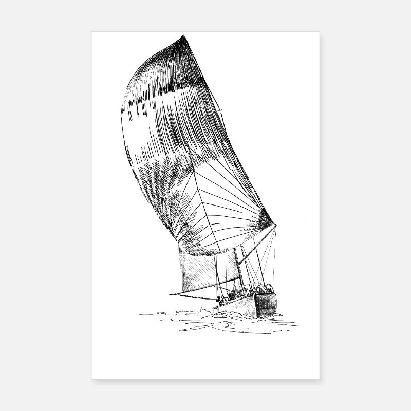 Segelboot Poster 20x30 cm
