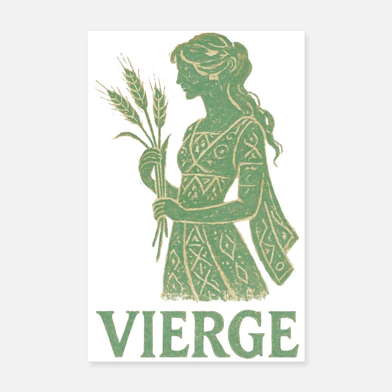 Jungfrau Sternzeichen - Astrologie Poster 20x30 cm