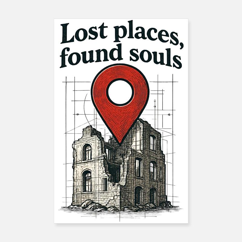 Urbex - Urban Exploration Poster 8" x 12" (20x30 cm)