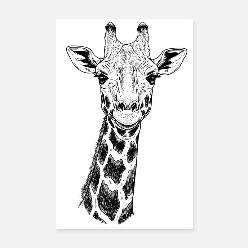 Giraffe Poster 20x30 cm