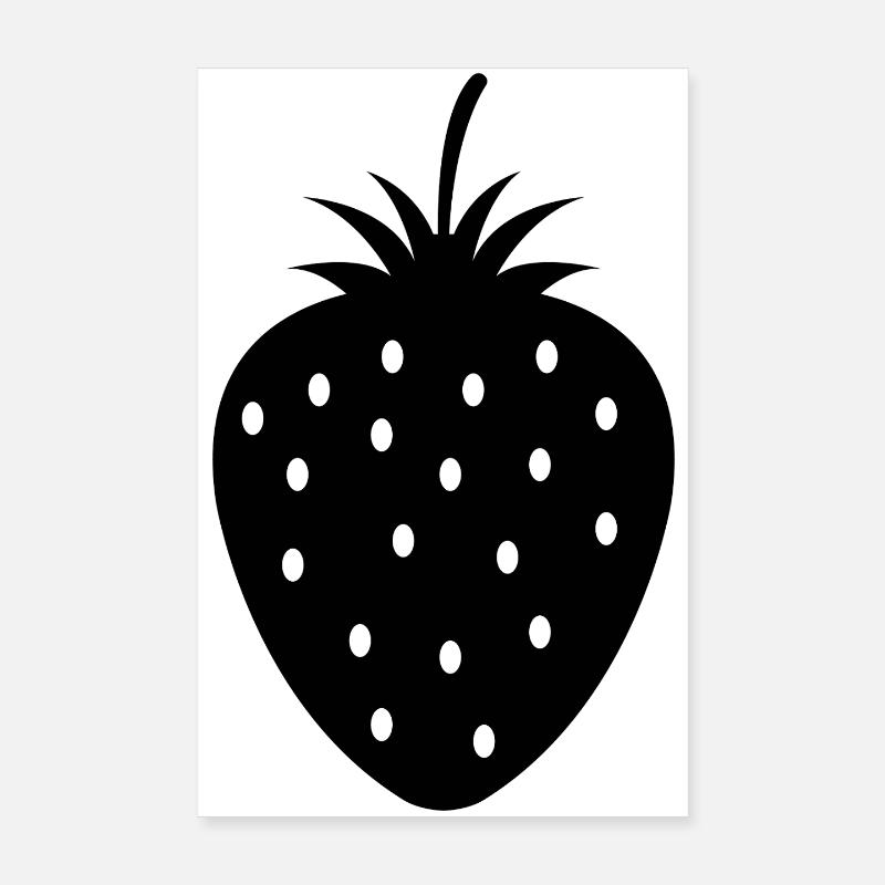 Erdbeere Poster 20x30 cm