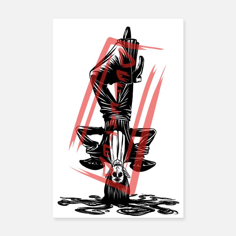 The defeated: Witch Vampire Monster - Poster 20 x 30 cm - blanc