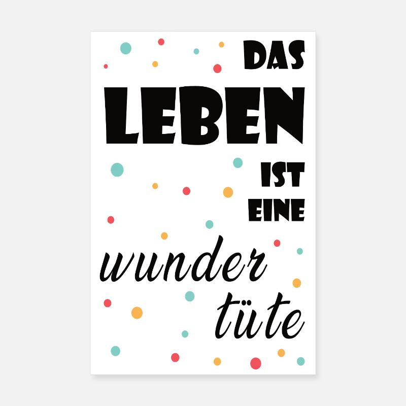 Das Leben ist eine Wundertüte Poster 20x30 cm