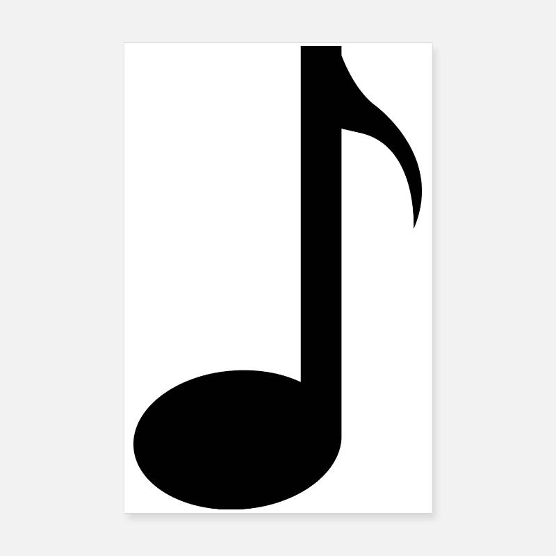 Music note Poster 8" x 12" (20x30 cm)
