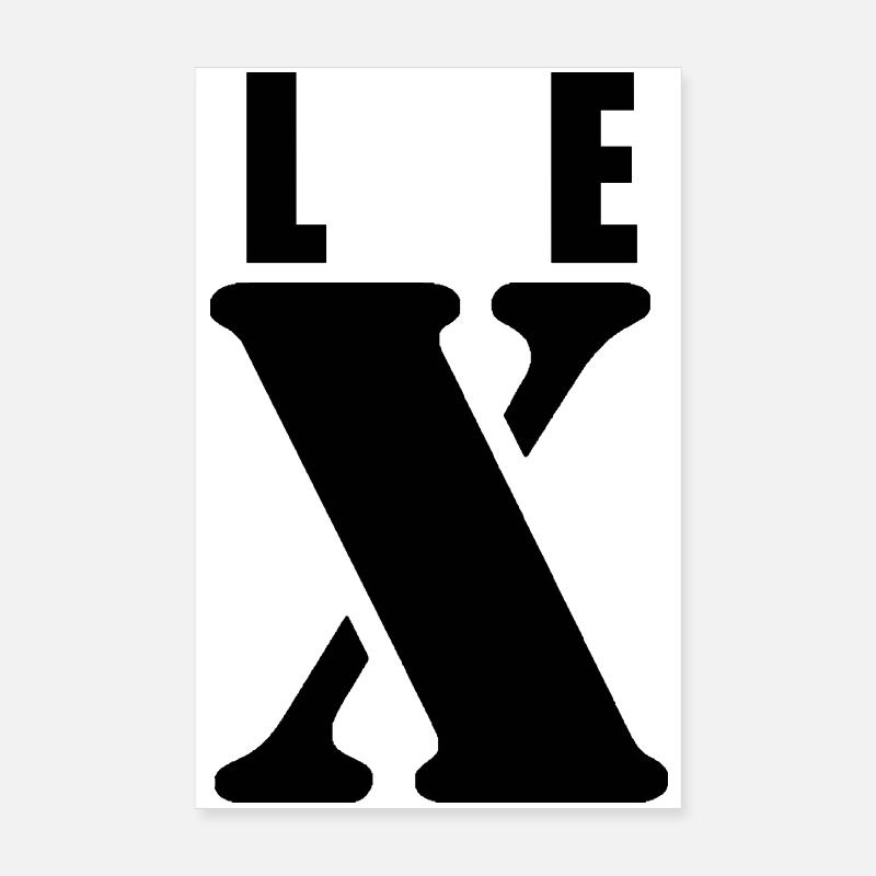 Lex – First Name Design | Minimal Typography Poster 20x30 cm