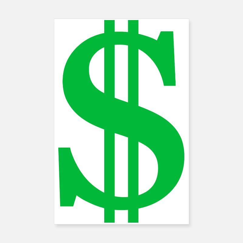 Signe dollar Poster 20 x 30 cm