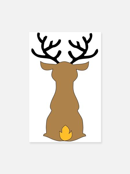 Weihnachten - Poster 20x30 cm - Weiß - Vorne