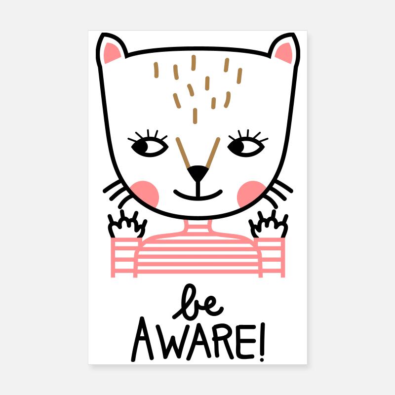 be aware Poster 20x30 cm