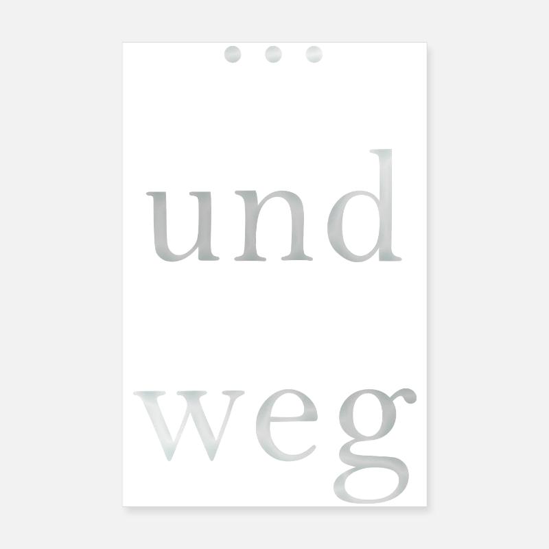 ... und weg Poster 20x30 cm