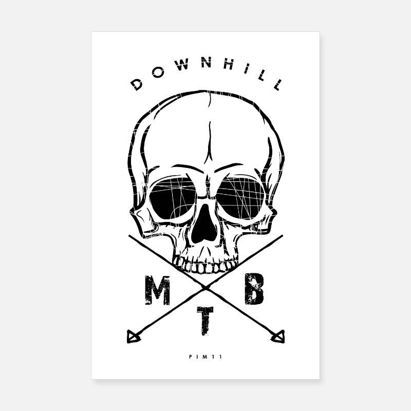 VTT de descente Poster 20 x 30 cm