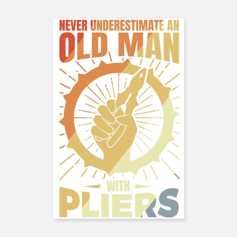 Alter Elektroniker Poster 20x30 cm