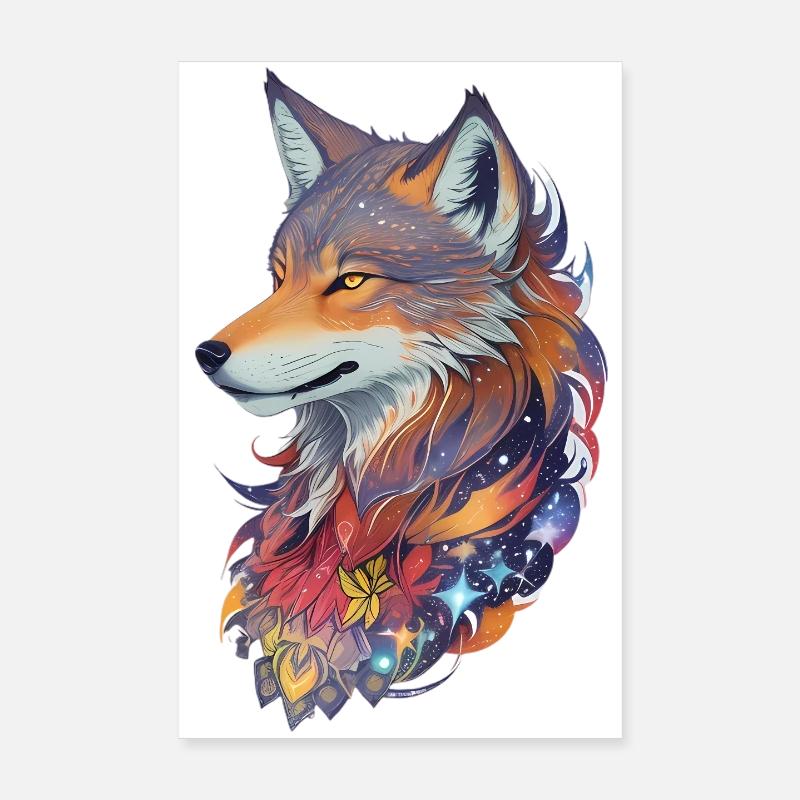 Loup Poster 20 x 30 cm