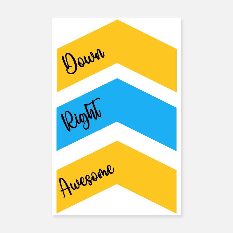 Welt-down-syndrom-tag,Down Right Awesome Poster 20x30 cm