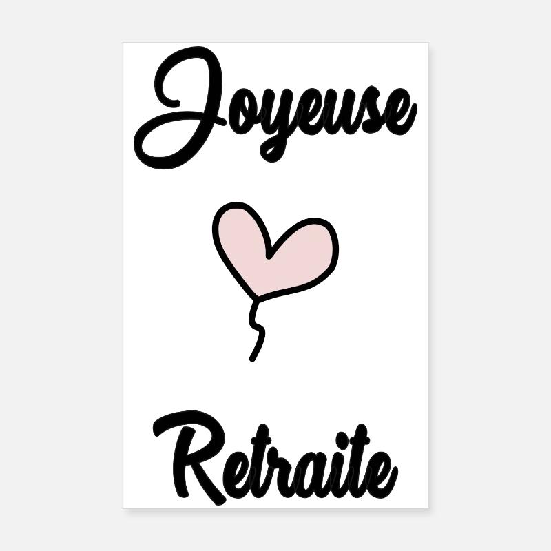 RETRAITE. JOYEUSE RETRAITE Poster 20 x 30 cm