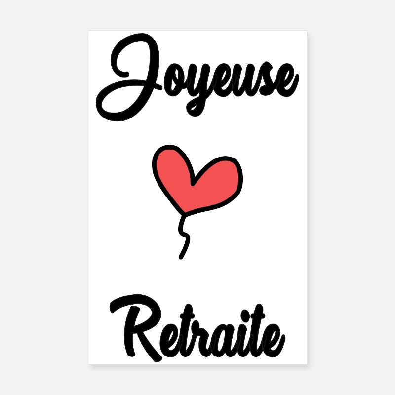 RETRAITE. RETRAITE. RETRAITEE. RETRAITE Poster 20 x 30 cm