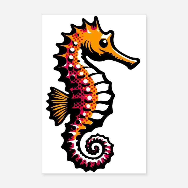 Seepferdchen Poster 20x30 cm