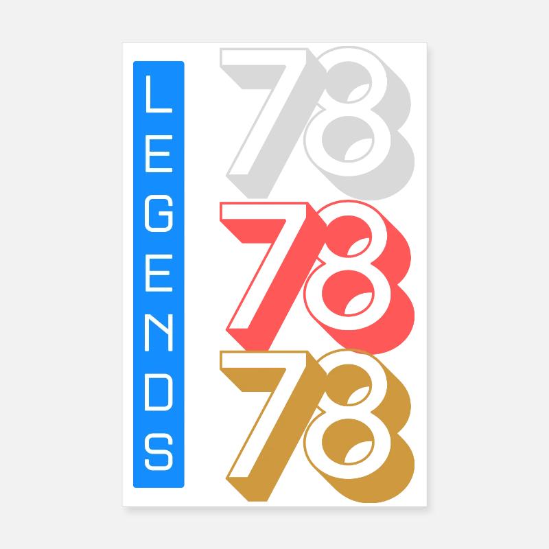 Schéma Legends 1978 Poster 20 x 30 cm