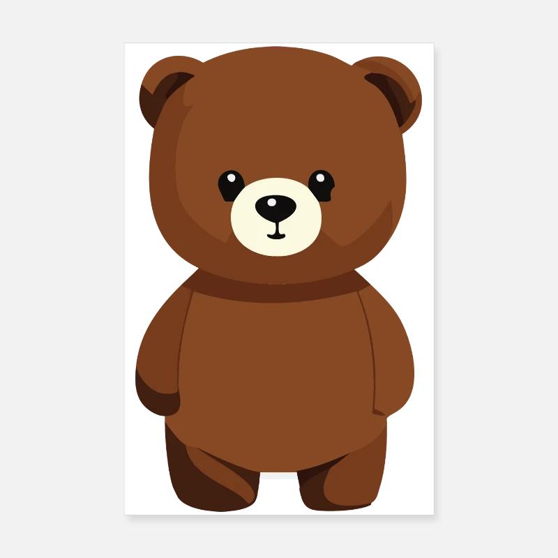 Ours de dessin animé Poster 20 x 30 cm